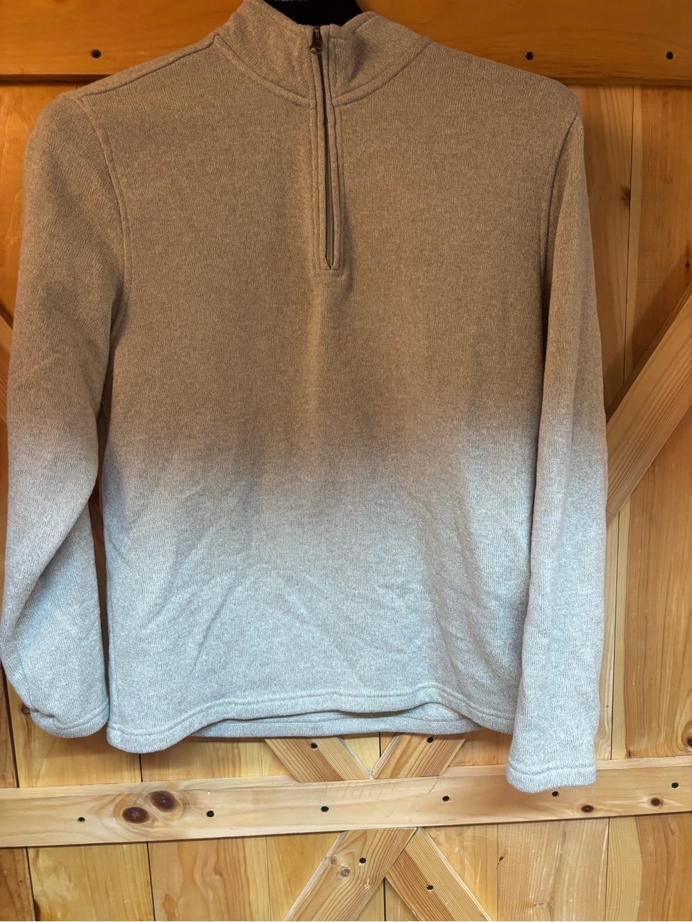 Izod Light Gray Half-Zip Sweater Mens size large - Picture 1 of 6